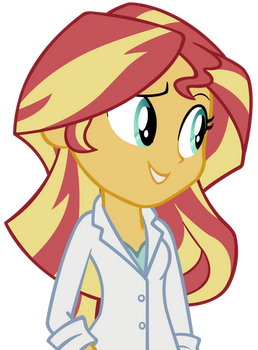 Sunset The Science Gal Vector