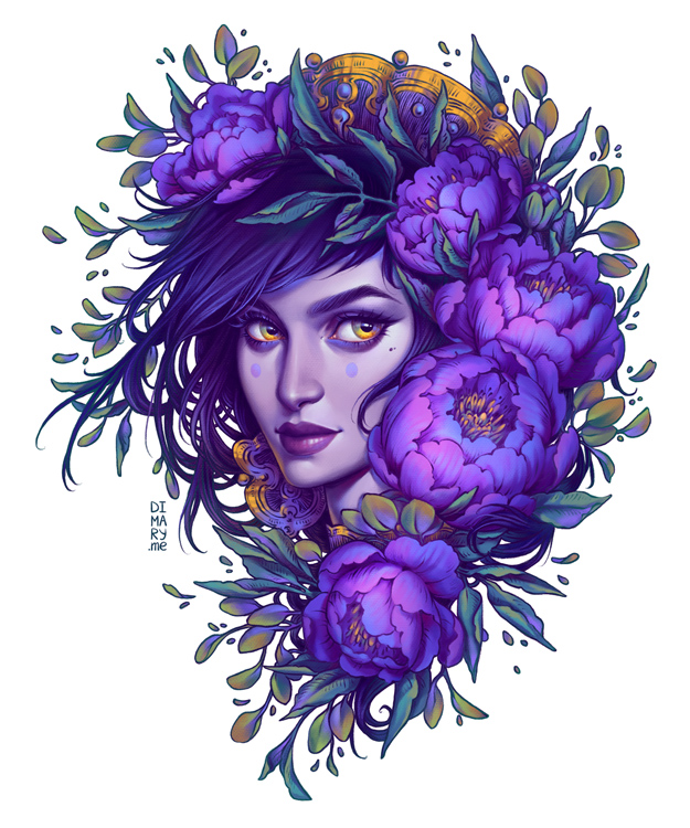 Purple Witch by dimary on DeviantArt