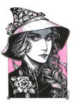 Inktober: Gardenia Witch by dimary