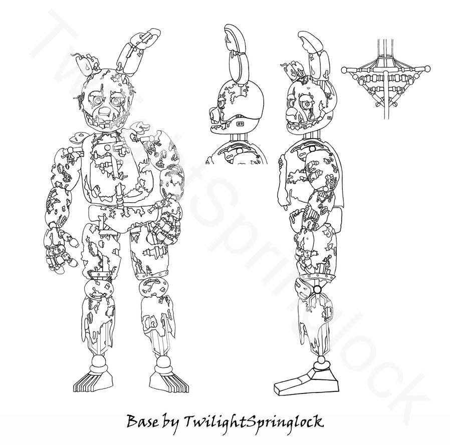 Spring Trap Reference Drawing Springtrap Reference Sheet V1 by TwilightSpringlock on DeviantArt