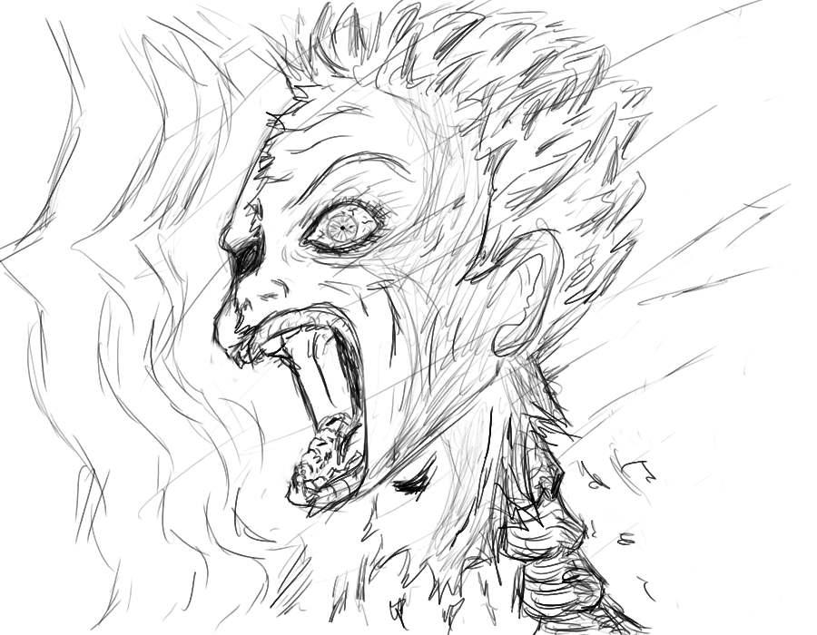 Skin Ripping Drawing ripping face by Bootlegazn on DeviantArt