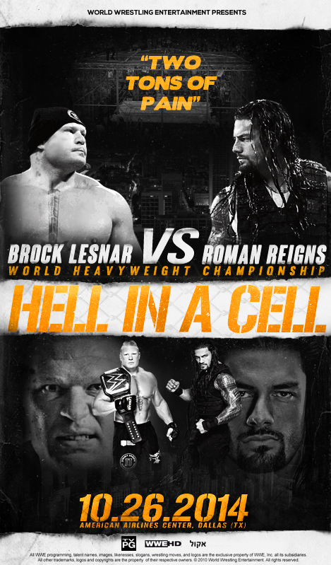 LESNAR VS REIGNS - FANTASY HELL IN A CELL 2014