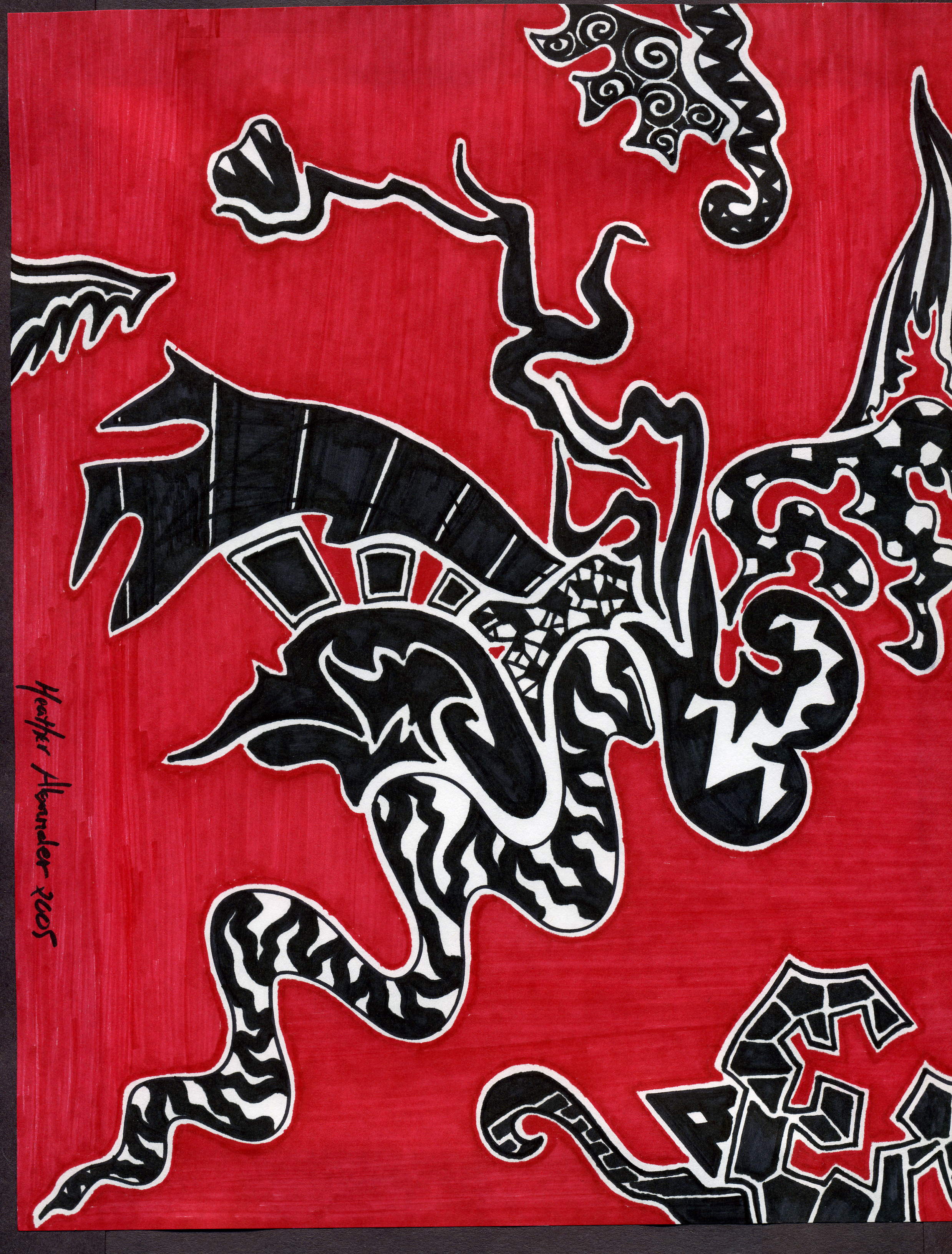 Drawin Red red drawing by thebeautifulprison on DeviantArt