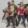 Left 4 Dead survivors clay figures