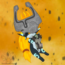 Midna and her wolf plush