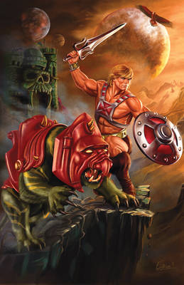 He-Man and Battle Cat print