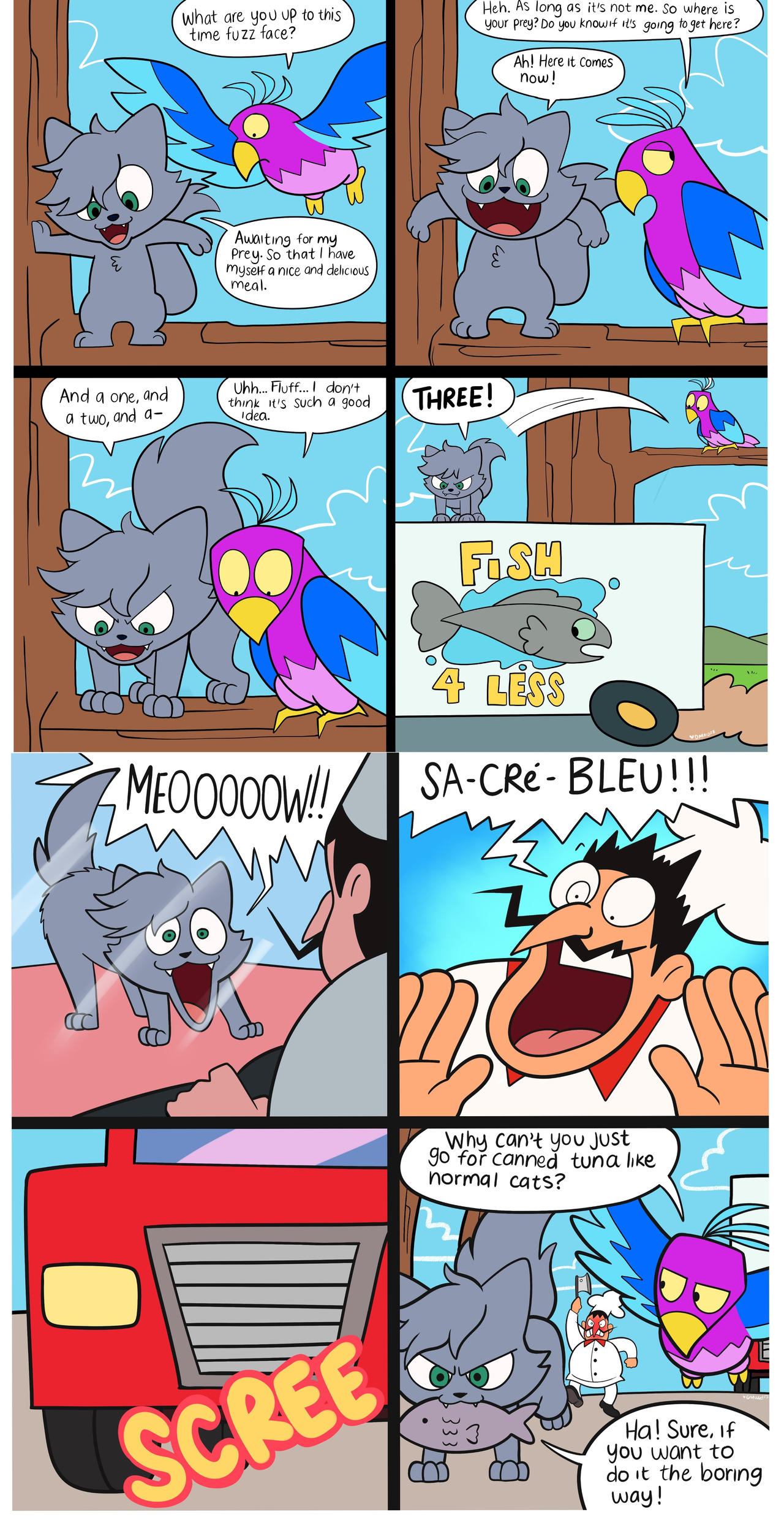 Mr Fluff goes hunting by cutebutwrong on DeviantArt