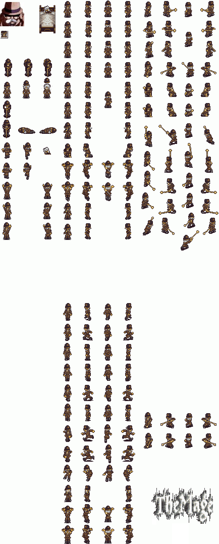 Gaspar sprites from Chrono Trigger by crystalizedchaos on DeviantArt