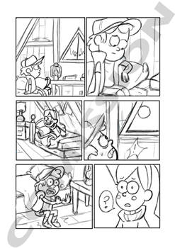 comission- Werewolf Dipper Gravity Falls Comic 01