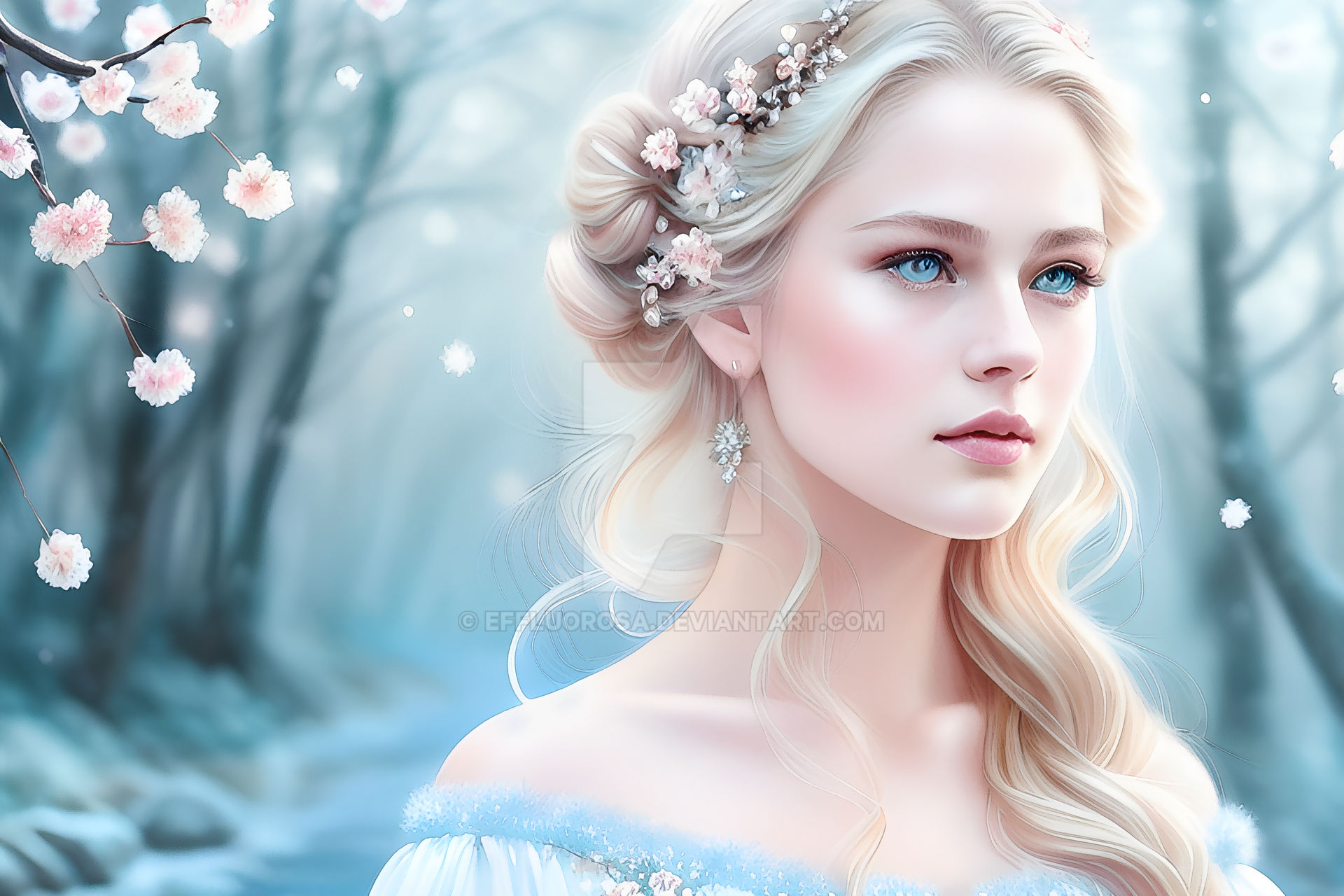 Pretty Nordic Spring Goddess by effluorosa on DeviantArt