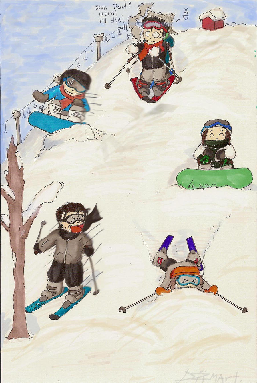 Skiing