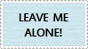 Leave Me Alone Stamp by kingjules71