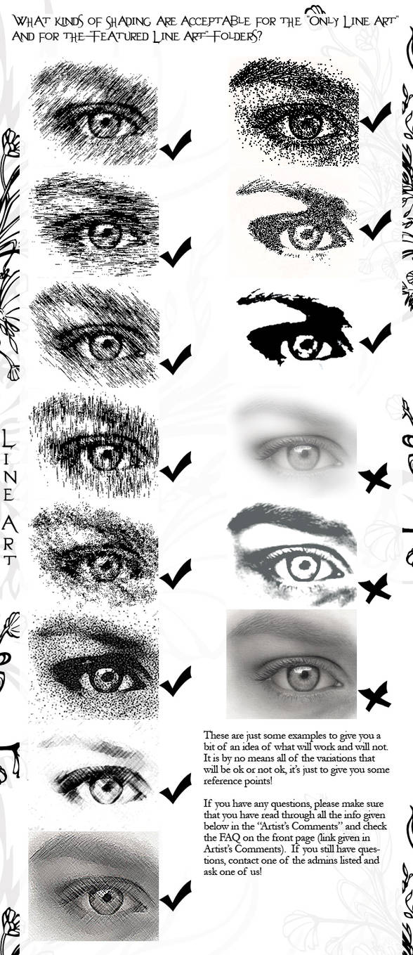 Line Art FAQ-Shading Examples by kingjules71 on DeviantArt