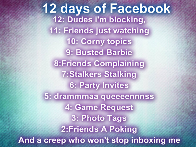 12 Days Of Facebook.