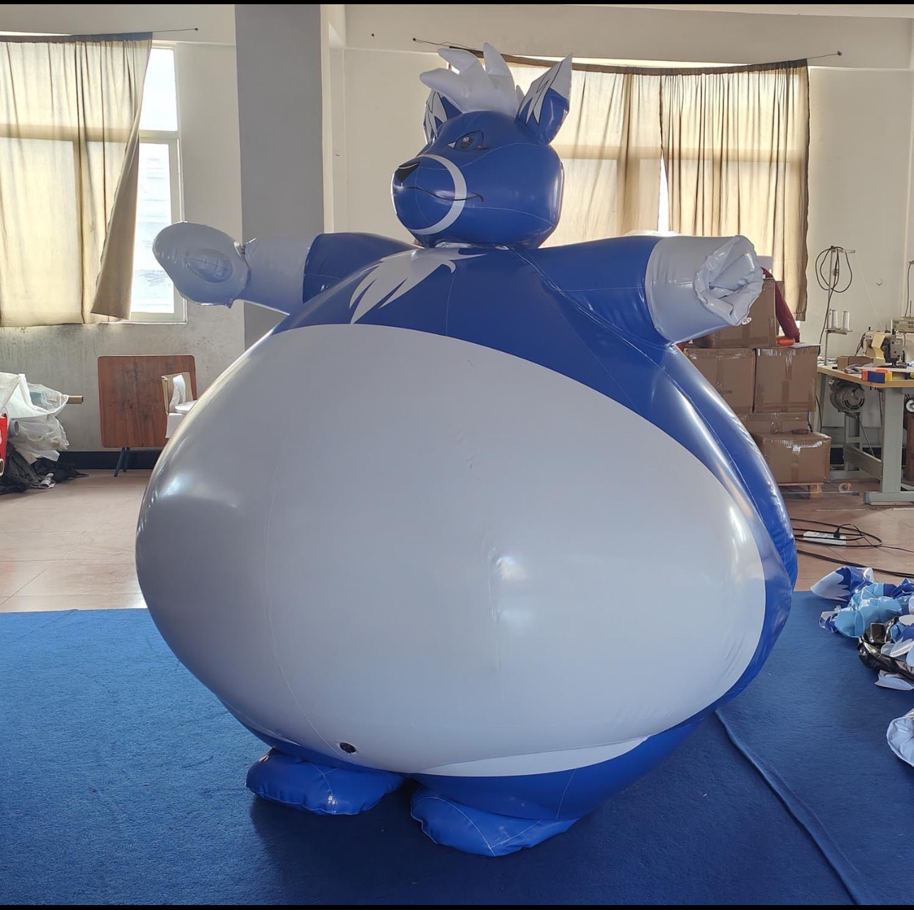 Wolf Inflation New inflatable chubby wolf suit (1 of 3) by XGALLESNATIONX on DeviantArt