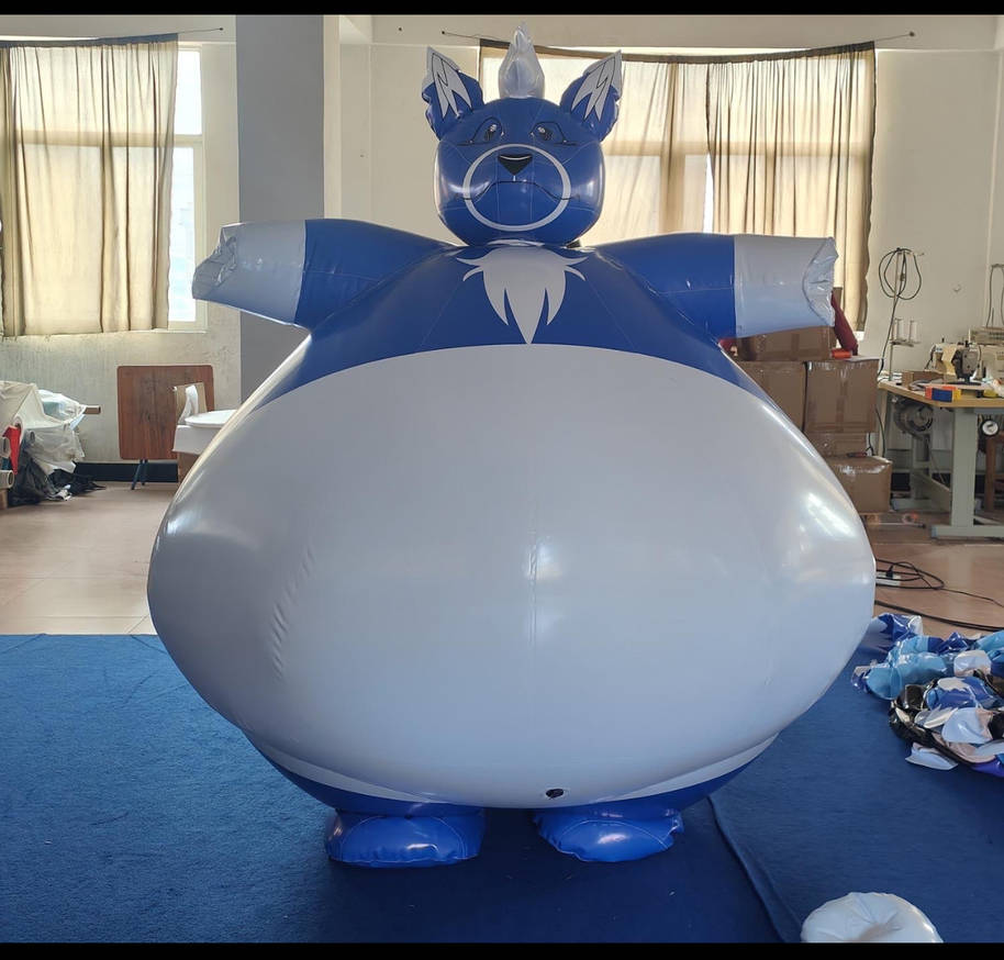 Wolf Inflation New inflatable chubby wolf suit (2 of 3) by XGALLESNATIONX on DeviantArt