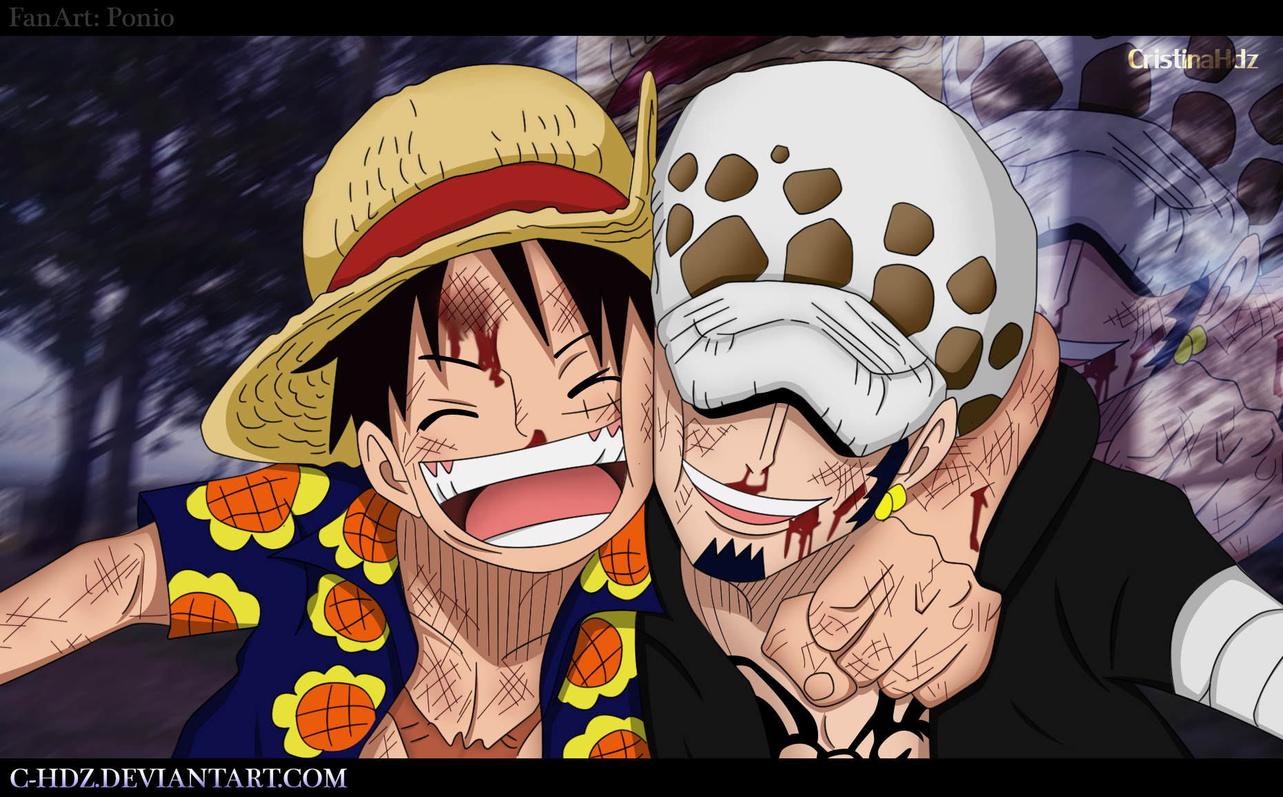 One piece 1057 - Law Luffy y kid by Jonyis1 on DeviantArt