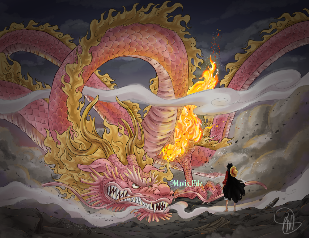 ArtStation - Momonosuke Dragon Onepiece 3D