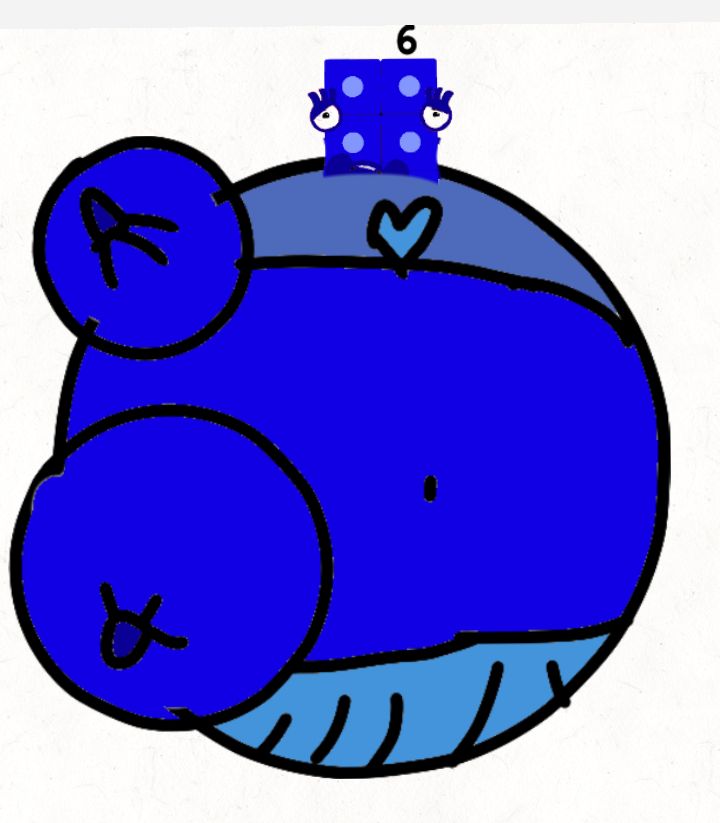 Cute dress blueberry inflation numberblock 6 by Inflationnumberblock on ...