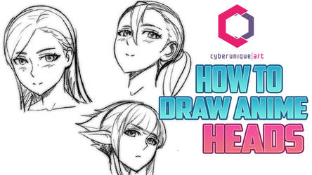 How to draw anime heads thumbnail