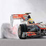 Lewis Hamilton Belgian GP 2010 McLaren MP4-25 Art