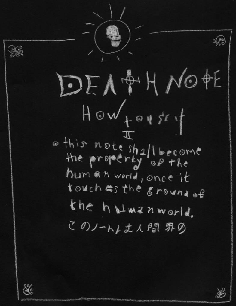 Death Note How To Use It Ii By Zahuranecs On Deviantart