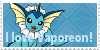 I love Vaporeon Stamp by Zahuranecs