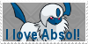 I Love Absol Stamp