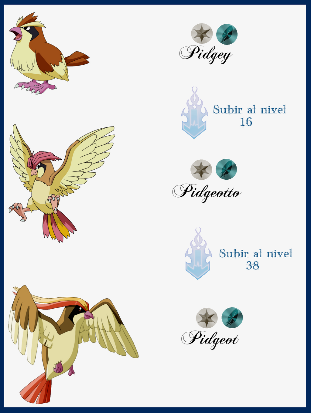 006 Pidgey Evoluciones by Maxconnery on DeviantArt