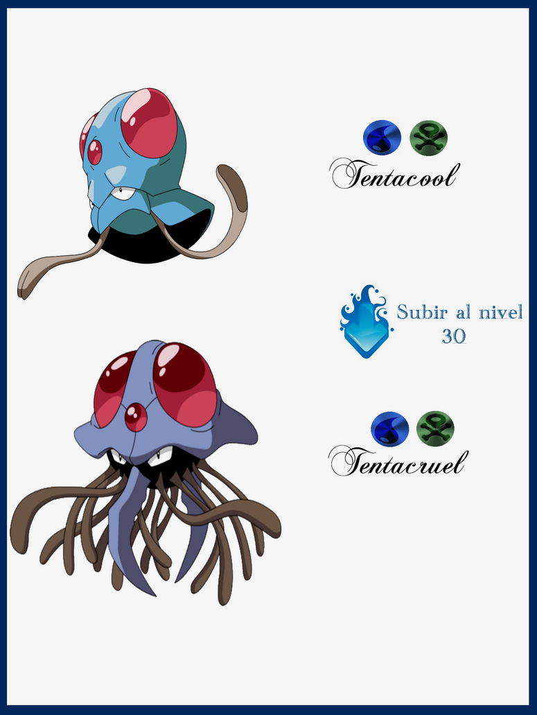 030 Tentacool Evoluciones by Maxconnery on DeviantArt