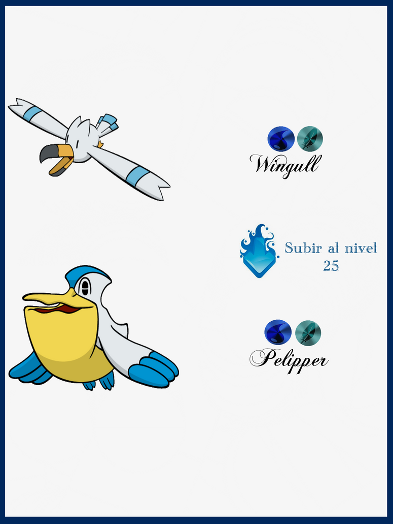 Wibull Evolution 128 Wingull Evoluciones by Maxconnery on DeviantArt