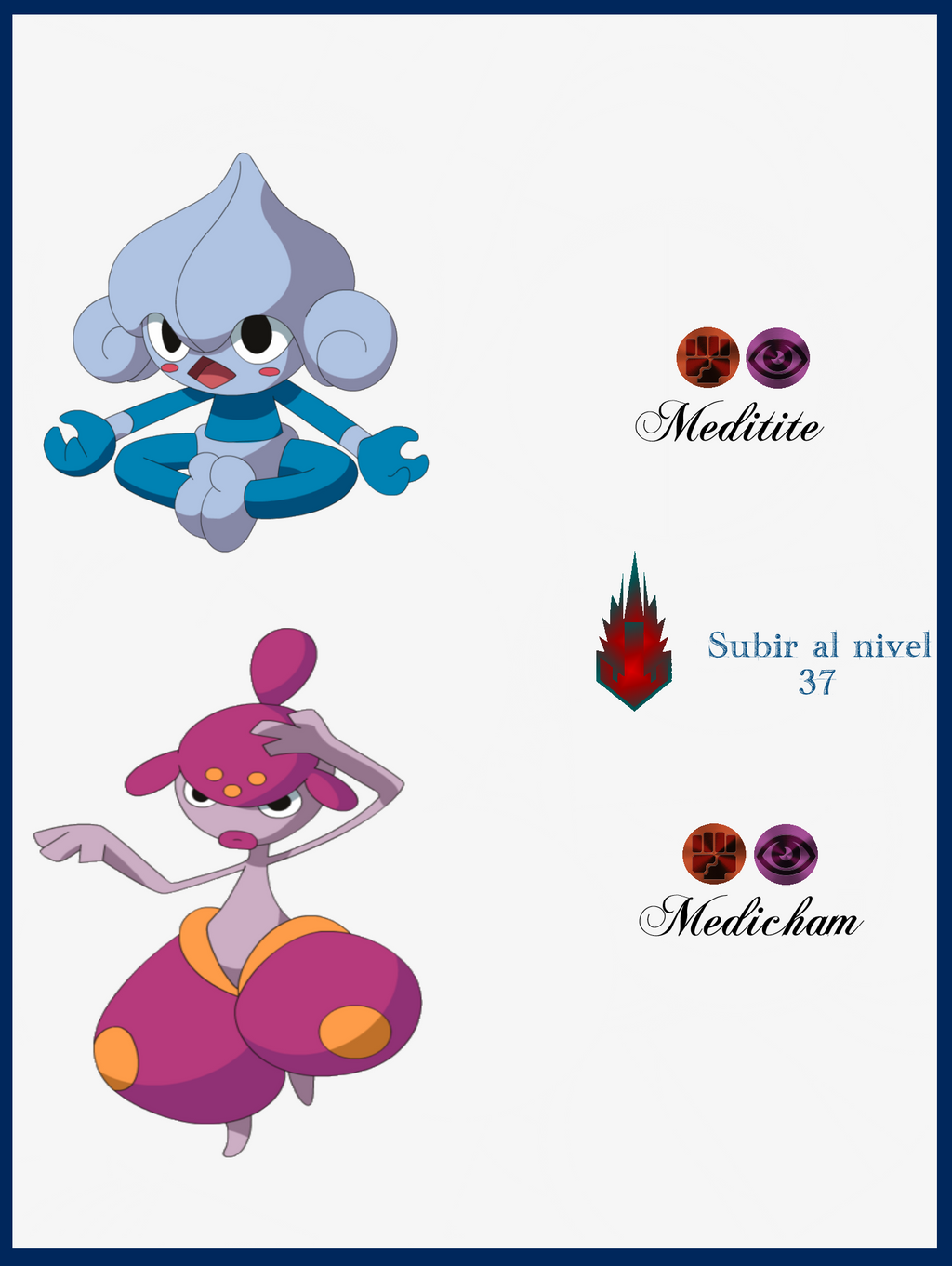 Meditile 141 Meditite Evoluciones by Maxconnery on DeviantArt