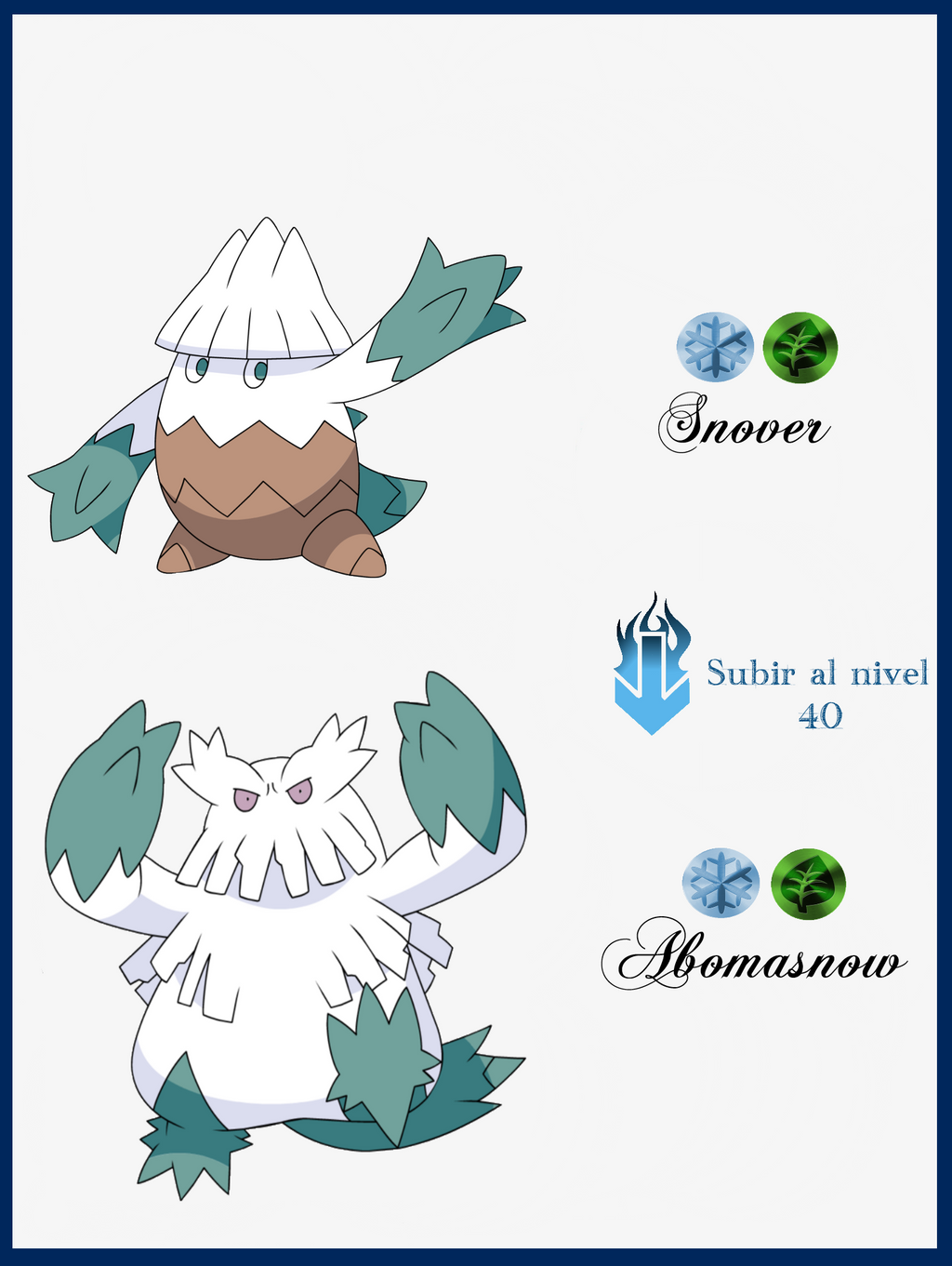 picture Abomasnow Evolution Level 211 snover by maxconnery on deviantart