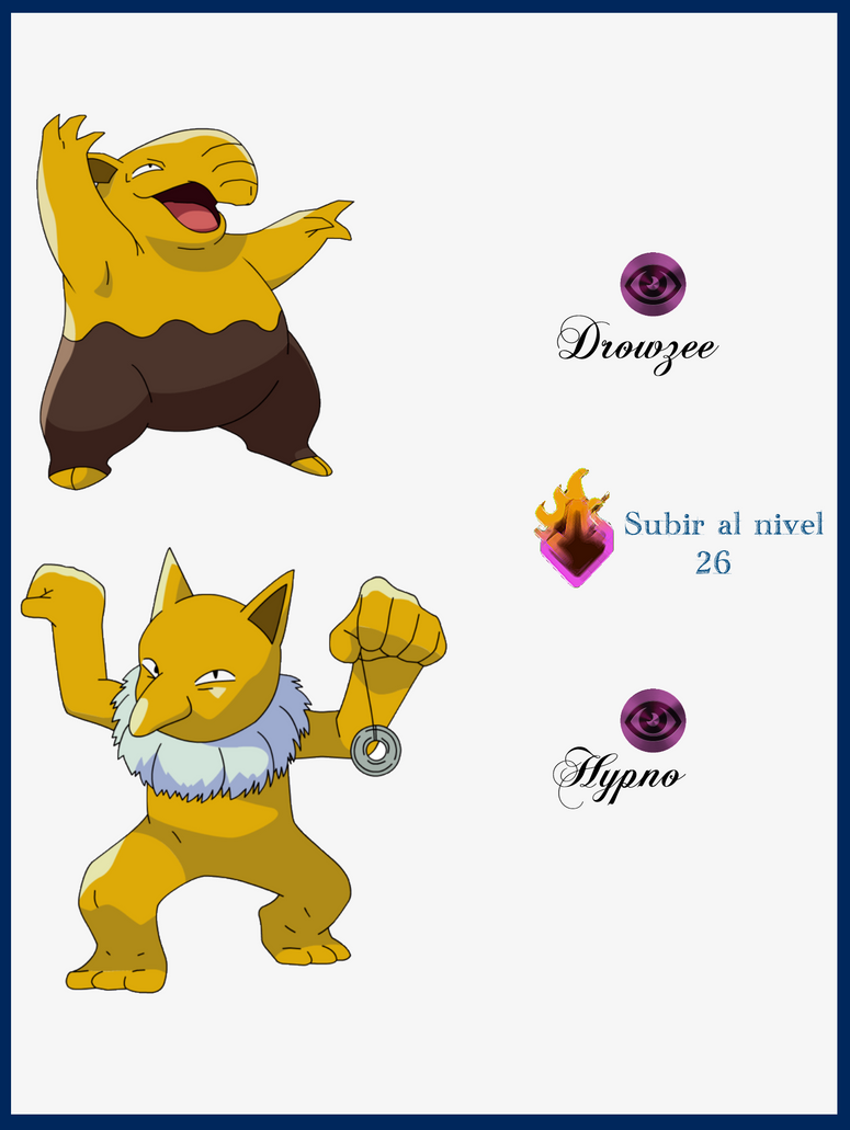 042 Drowzee Evoluciones by Maxconnery on DeviantArt