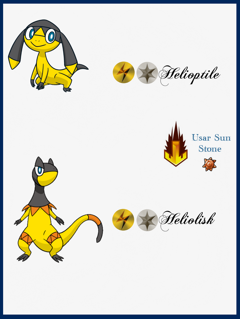 Helion Evolution Chain 302 Helioptile Evoluciones by Maxconnery on DeviantArt