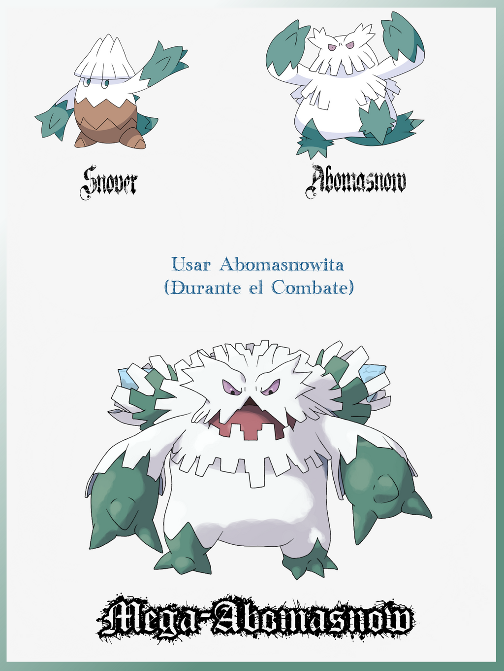Mega Abomasnow by Maxconnery on DeviantArt
