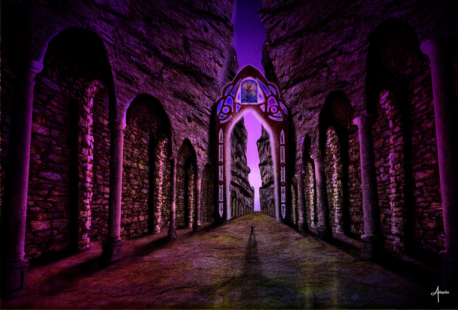 Gate at night by VinylVisuals on DeviantArt