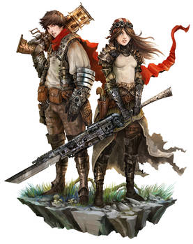 Human Couple - Shattered RPG