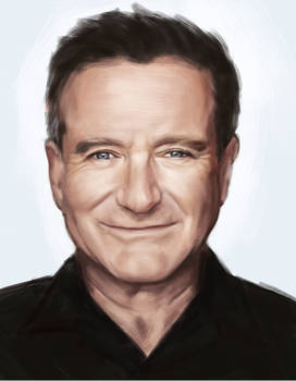 Monday Portrait Painting 8.11.2014 Robin Williams