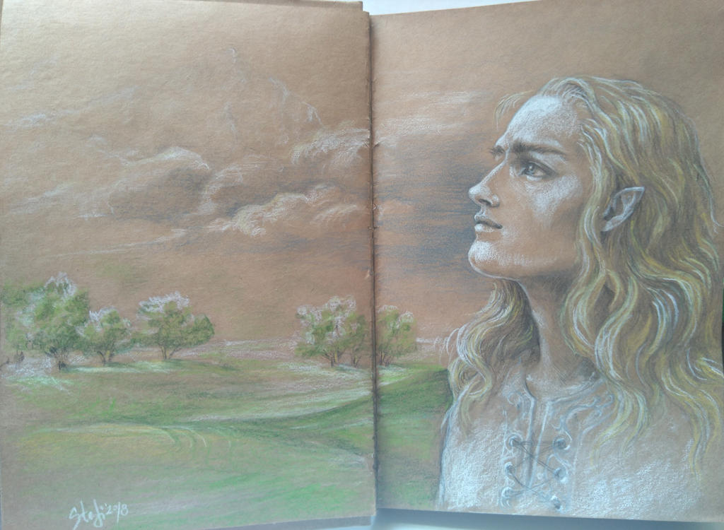 Finrod Felagund_Leaving Aman by sstefiart