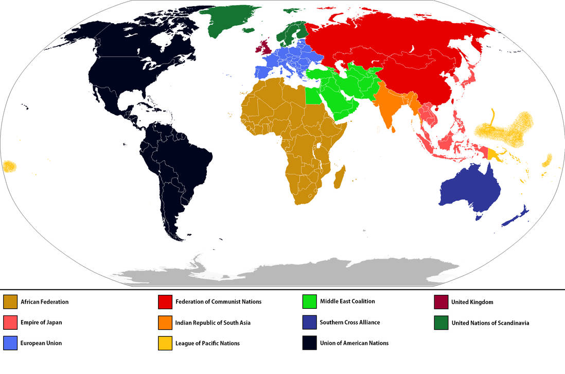 World Powers Map - 2035 A.D. (with key) by Anzac-A1 on DeviantArt