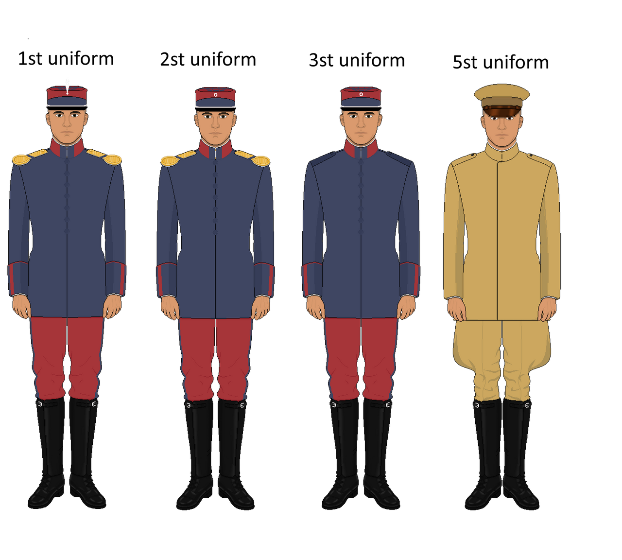 Brazilian Army enlisted men uniforms, 1920. by Stuart-Verum on DeviantArt