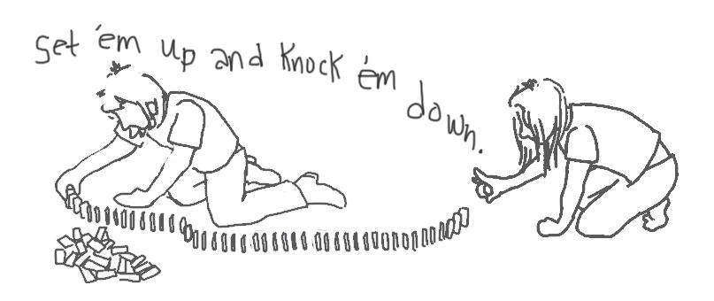 Set 'em up and knock 'em down by cpw on DeviantArt