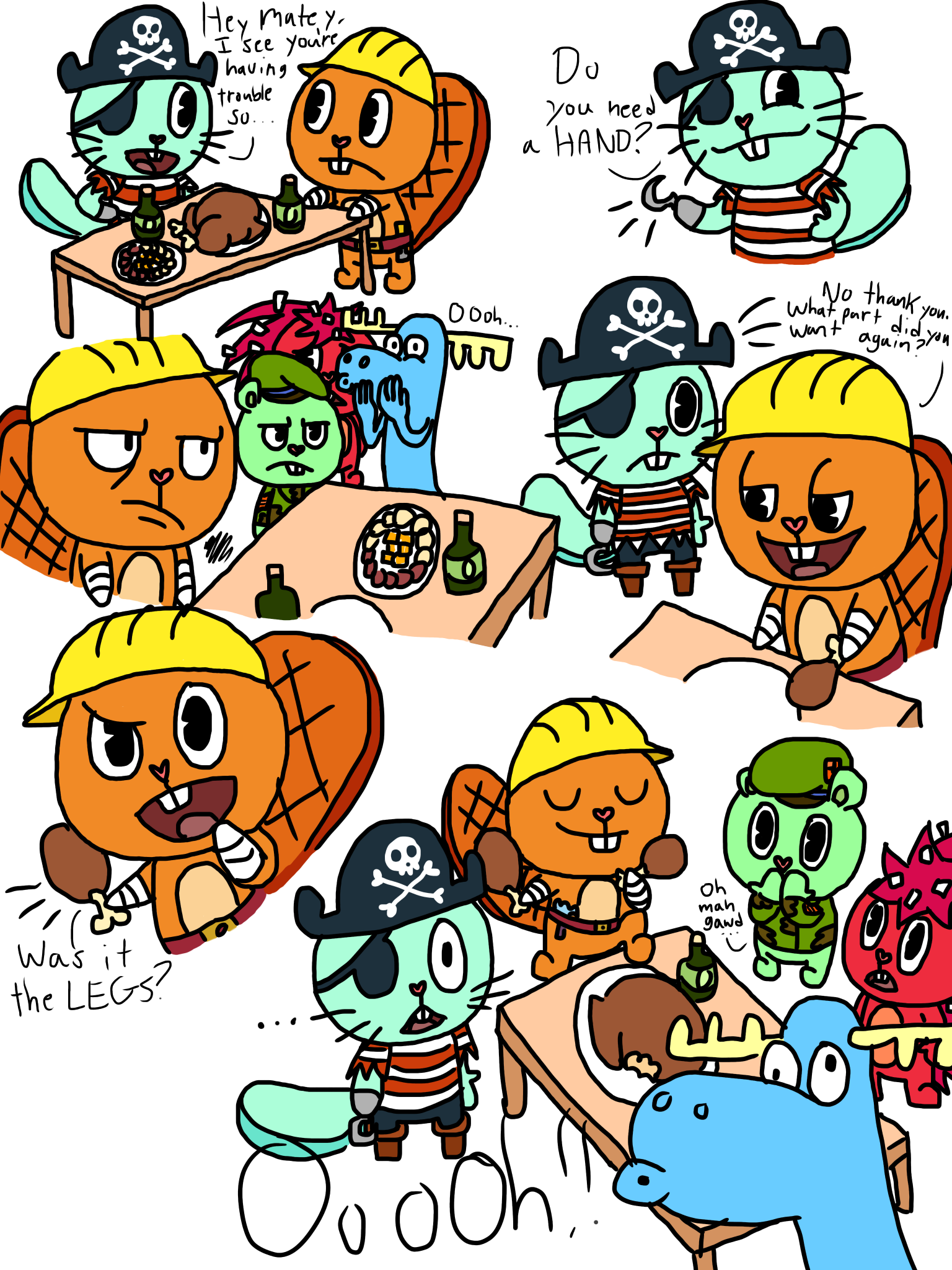 Happy Tree Friends: Dinner by TigerMcFlurry on DeviantArt