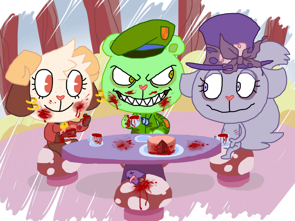 Happy Tree Friends: Blood Party AT by ArtsyGumi on DeviantArt 