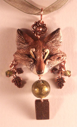 Autumn Firefox - pendant