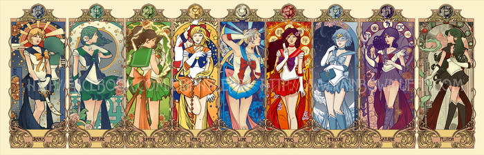 Sailor Moon art nouveau series