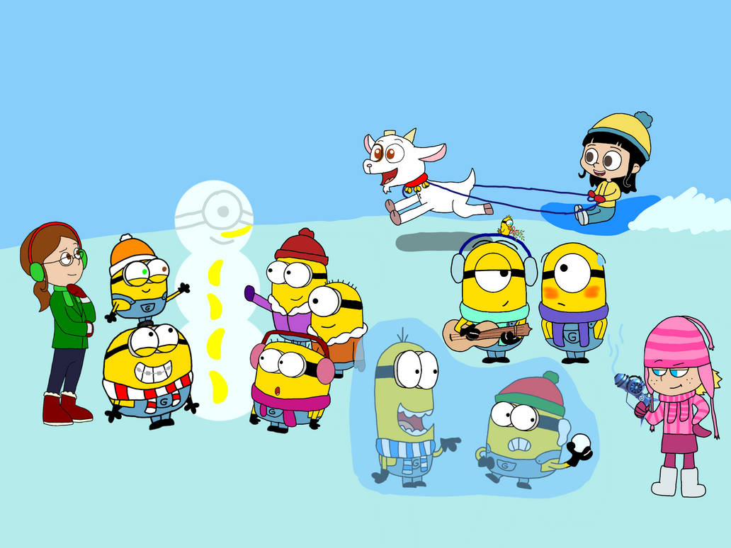Minions And Girls Playing In The Snow By Joshuahooker On DeviantArt minions-and-girls-playing-in-the-snow-by-joshuahooker-on-deviantart
