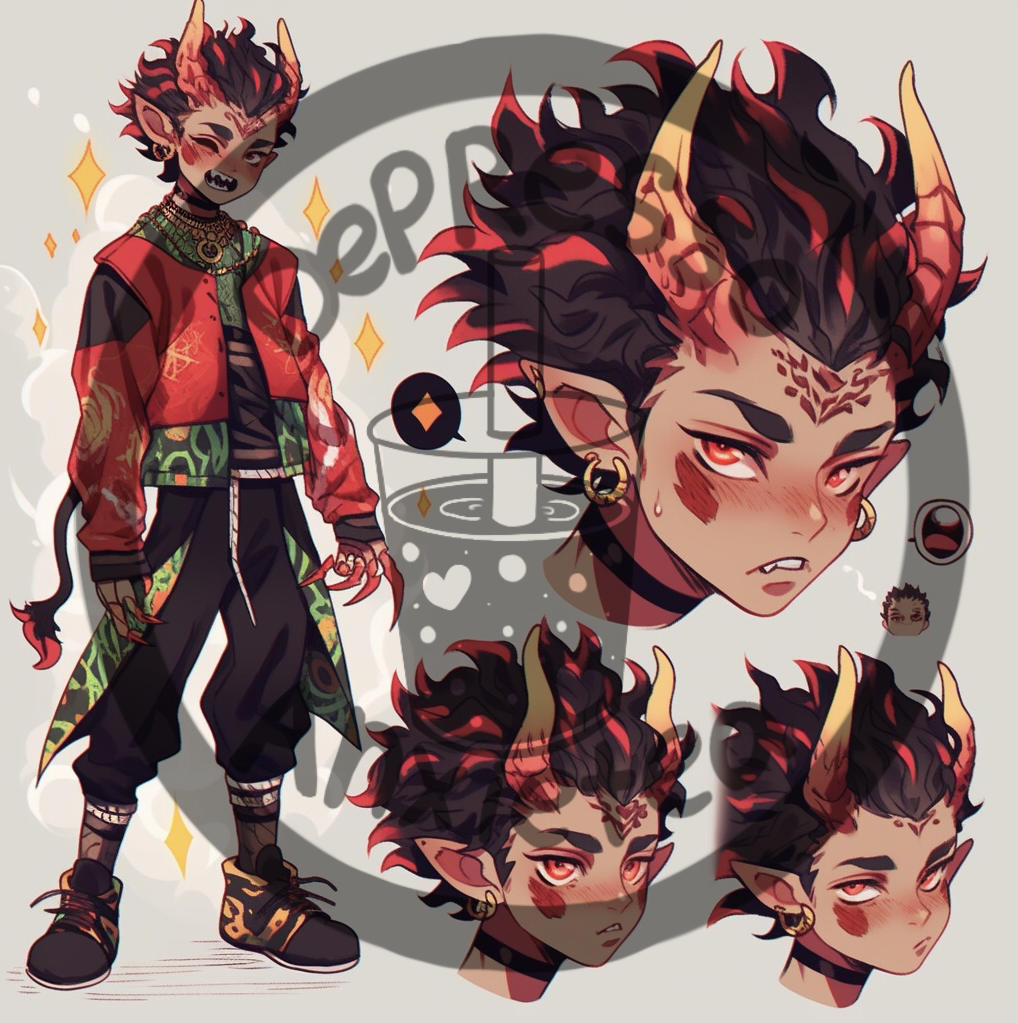 AI Art: Demon Slayer OC Test by @user-1617876379552973249