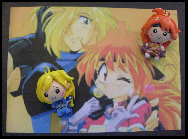 Chibi-Charms: Lina and Gourry